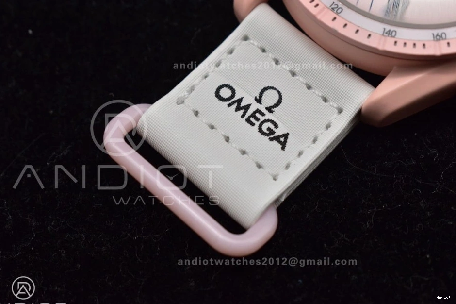 Strap Venus x Bioceramic Moonwatch Nylon Omega on Quartz Swatch to Mission 0407